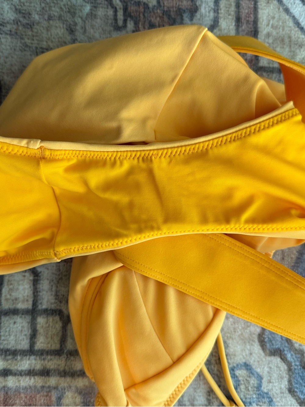 JONATHAN SIMKHAI Noa Bustier One-Piece Yellow Swimsuit Sz XS - Picture 5 of 10